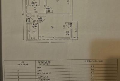 Apartament cu 2 camere decomandat în Vest