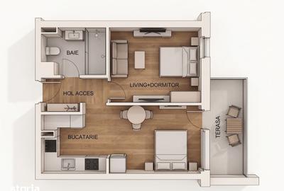 Apartament cu 2 camere în Central