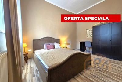 Apartament cu 2 camere semidecomandat, mobilat în Central