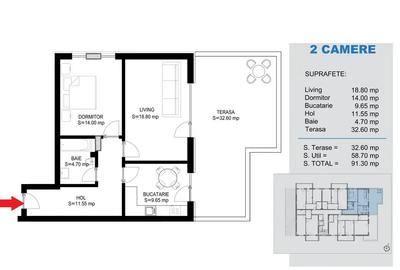 Apartament cu 2 camere decomandat în Theodor Pallady - 2