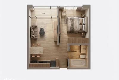 Apartament cu 2 camere în Rudeni