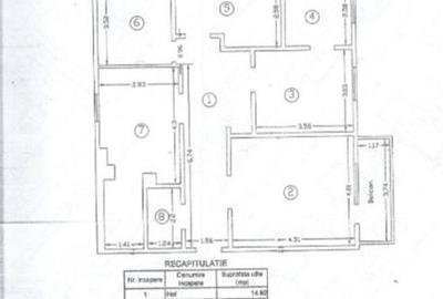 Apartament cu 3 camere decomandat în Nicolina