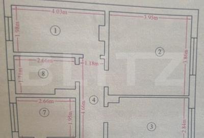 Apartament cu 3 camere decomandat în Miroslava