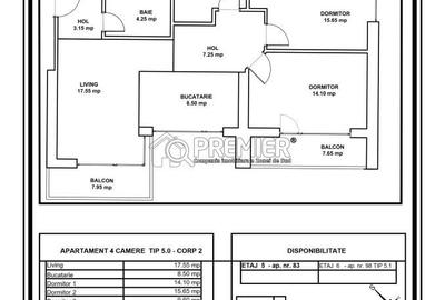 Apartament cu 4 camere în Metalurgiei