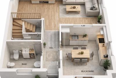 Duplex cu 4 camere cu Canalizare în Șelimbăr - 1