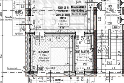 Apartament cu 2 camere în Baciu