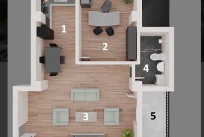 Apartament cu 2 camere în Central