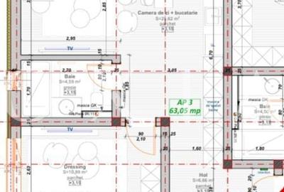 Apartament cu 3 camere semidecomandat în Giroc - 10