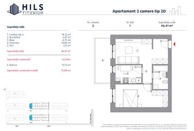 Apartament cu 2 camere decomandat în Theodor Pallady - 2
