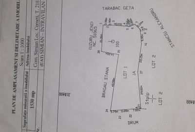 Teren de 1530 mp, în Cerneți - 1