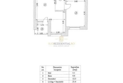 Apartament cu 2 camere decomandat în Metalurgiei