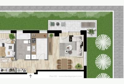 Apartament cu 2 camere decomandat în Mărăști