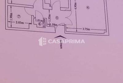 Apartament cu 2 camere decomandat în Hala Centrală