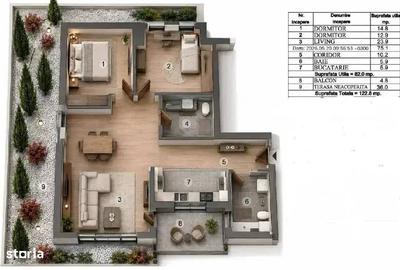 Apartament cu 3 camere semidecomandat în Mihai Bravu