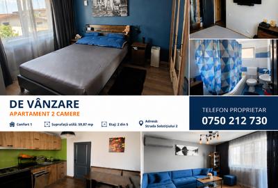 Apartament cu 2 camere decomandat în Central