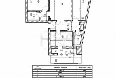 Apartament cu 3 camere decomandat, mobilat în Centrul Istoric