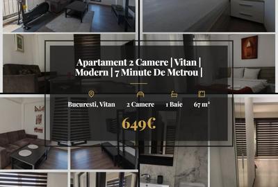 Apartament cu 2 camere semidecomandat, mobilat în Vitan