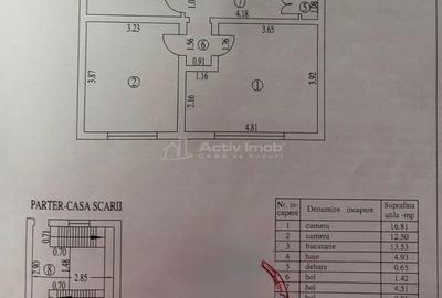 Apartament cu 2 camere decomandat în Țiglina 3