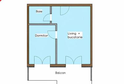 Apartament cu 2 camere în Nord