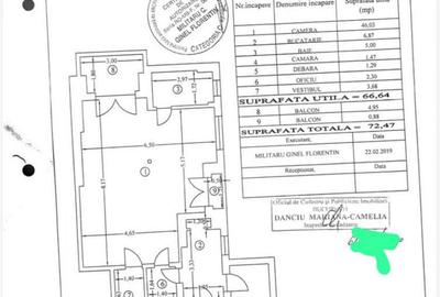 Apartament cu 2 camere, mobilat în Romană