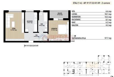Apartament cu 2 camere în Central - 2