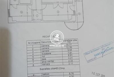 Apartament cu 3 camere decomandat în Gară