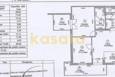 Apartament cu 3 camere semidecomandat, mobilat în Ostratu - 21
