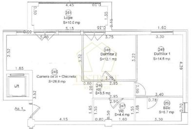 Apartament cu 3 camere semidecomandat în Aradului - 13