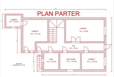 Casă cu 9 camere cu Teren 567 Mp în Central