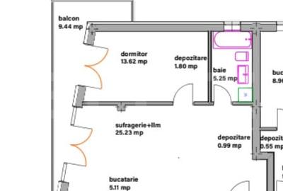 Apartament cu 2 camere decomandat în Ghimbav - 1