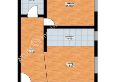 Apartament cu 2 camere decomandat, mobilat în Cedonia