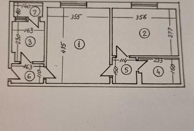 Apartament cu 2 camere semidecomandat în Central - 1