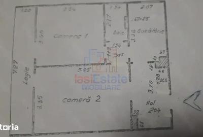 Apartament cu 2 camere decomandat în Podu Roș