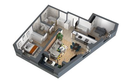 Apartament cu 3 camere decomandat în Circumvalațiunii - 2