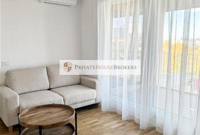Apartament cu 2 camere semidecomandat, mobilat în Băneasa