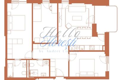 Apartament cu 4 camere în Dâmbul Rotund