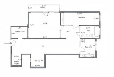 Apartament cu 2 camere decomandat în Luncă - 7