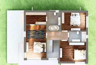 Casă cu 5 camere cu Teren 405 Mp în Corbeanca