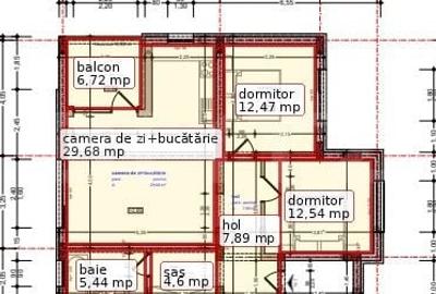 Apartament cu 3 camere decomandat în Central