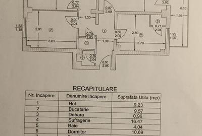 Apartament cu 3 camere decomandat în Trivale
