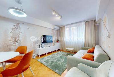 Apartament cu 2 camere decomandat, mobilat în Central