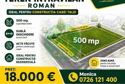 Teren de 500 mp, în Central