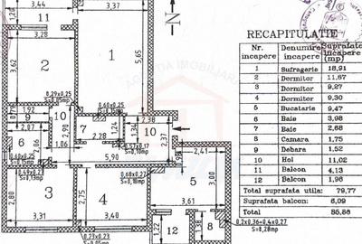 Apartament cu 4 camere decomandat, mobilat în Micro 20