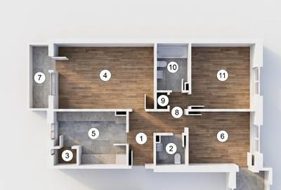 Apartament cu 3 camere decomandat în Ștrand - 9