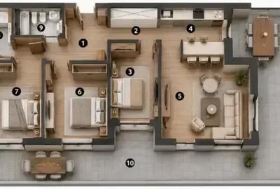 Apartament cu 4 camere decomandat în Barbu Văcărescu - 14