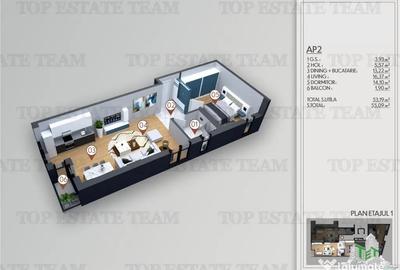 Apartament cu 2 camere decomandat în Obor - 1
