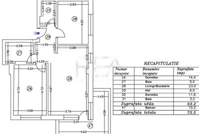 Apartament cu 3 camere decomandat în Matei Voievod - 3