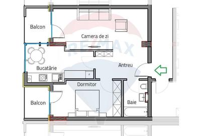 Apartament cu 2 camere decomandat în Gheorgheni - 7