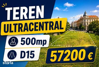 Teren de 490 mp, în Ultracentral
