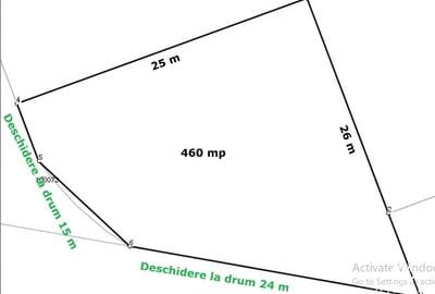 Teren de 460 mp, în Central